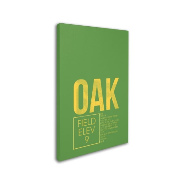 08 Left 'OAK ATC' Canvas Art,12x19